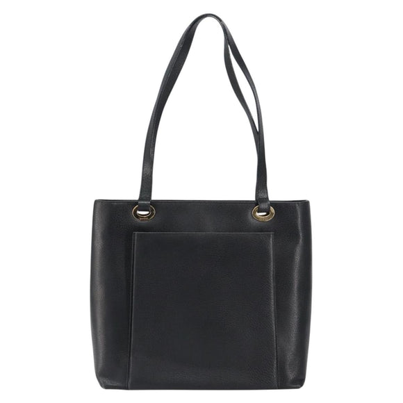 GUCCI Tote Bag Leather Black Gold 002 1817 0336 Auth ep12099