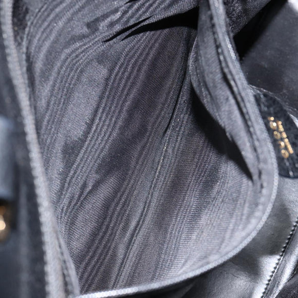 GUCCI Tote Bag Leather Black Gold 002 1817 0336 Auth ep12099