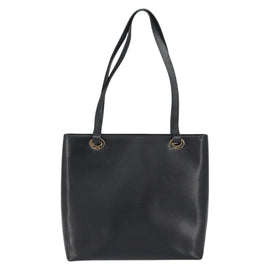 GUCCI Tote Bag Leather Black Gold 002 1817 0336 Auth ep12099 - 0