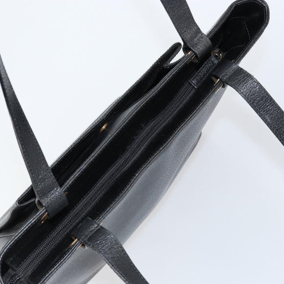 GUCCI Tote Bag Leather Black Gold 002 1817 0336 Auth ep12099