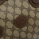 GUCCI GG Supreme Boston Bag PVC Beige Gold 002 123 0167 Auth ep12100-14