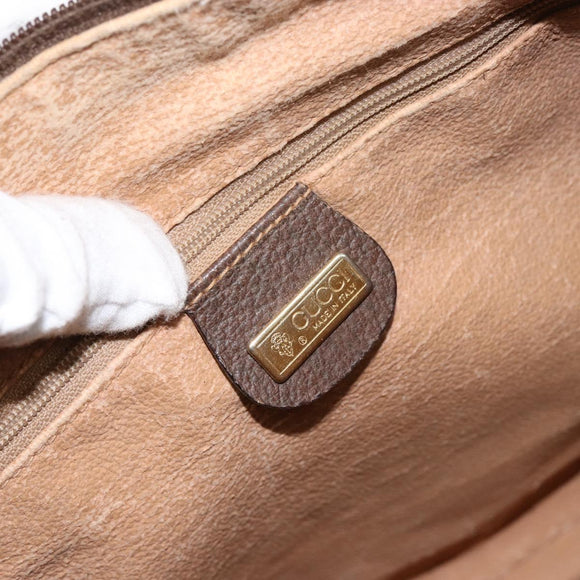 GUCCI GG Supreme Boston Bag PVC Beige Gold 002 123 0167 Auth ep12100