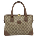 GUCCI GG Supreme Boston Bag PVC Beige Gold 002 123 0167 Auth ep12100-2