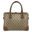 GUCCI GG Supreme Boston Bag PVC Beige Gold 002 123 0167 Auth ep12100-3