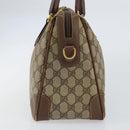 GUCCI GG Supreme Boston Bag PVC Beige Gold 002 123 0167 Auth ep12100-5