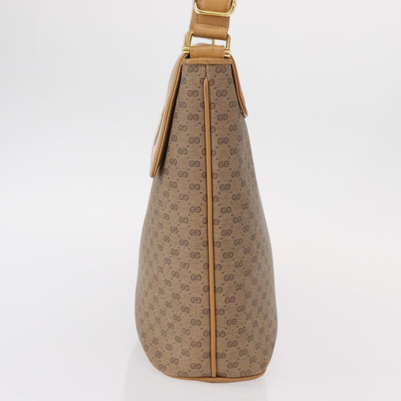 GUCCI Micro GG Supreme Shoulder Bag PVC Beige Gold 001 109 0693 Auth ep12102