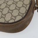 GUCCI GG Plus Supreme Shoulder Bag PVC Beige Gold Auth ep12104-9