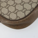 GUCCI GG Plus Supreme Shoulder Bag PVC Beige Gold Auth ep12104-14