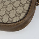 GUCCI GG Plus Supreme Shoulder Bag PVC Beige Gold Auth ep12104-15