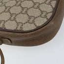 GUCCI GG Plus Supreme Shoulder Bag PVC Beige Gold Auth ep12104-16