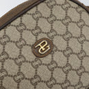 GUCCI GG Plus Supreme Shoulder Bag PVC Beige Gold Auth ep12104-17