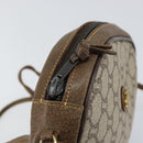 GUCCI GG Plus Supreme Shoulder Bag PVC Beige Gold Auth ep12104-10