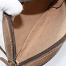 GUCCI GG Plus Supreme Shoulder Bag PVC Beige Gold Auth ep12104-12