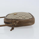 GUCCI GG Plus Supreme Shoulder Bag PVC Beige Gold Auth ep12104-4