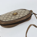 GUCCI GG Plus Supreme Shoulder Bag PVC Beige Gold Auth ep12104-6
