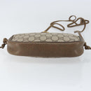 GUCCI GG Plus Supreme Shoulder Bag PVC Beige Gold Auth ep12104-5