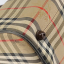 Burberrys Nova Check Boston Bag Canvas Beige Gold Auth ep12106-16