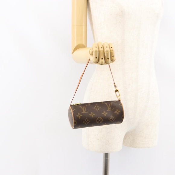 LOUIS VUITTON Monogram Papillon Pouch LV Auth ep12108