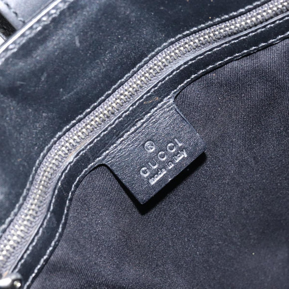 GUCCI GG Canvas Shoulder Bag Black Silver 109101 Auth ep12109