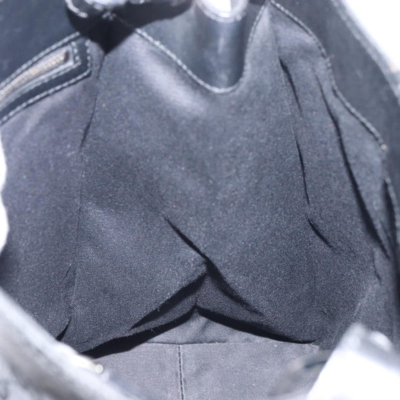 GUCCI GG Canvas Shoulder Bag Black Silver 109101 Auth ep12109