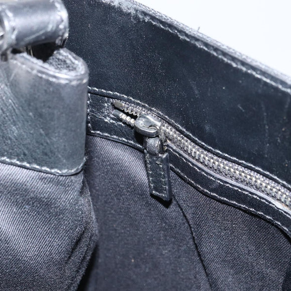 GUCCI GG Canvas Shoulder Bag Black Silver 109101 Auth ep12109