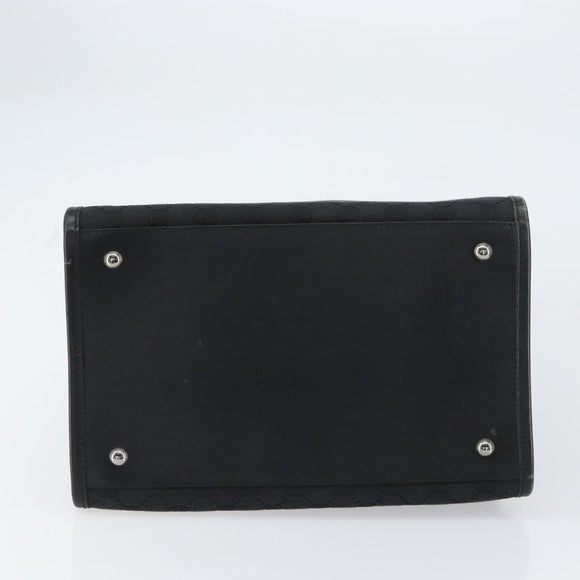 GUCCI GG Canvas Shoulder Bag Black Silver 109101 Auth ep12109