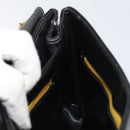 Christian Dior Chain Shoulder Bag Leather Black Gold Auth ep12110-18