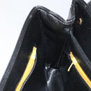 Christian Dior Chain Shoulder Bag Leather Black Gold Auth ep12110-19