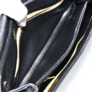 Christian Dior Chain Shoulder Bag Leather Black Gold Auth ep12110-20