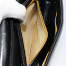 Christian Dior Chain Shoulder Bag Leather Black Gold Auth ep12110-23