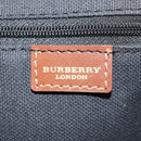 BURBERRY Nova Check Tote Bag PVC Beige Gold Auth ep12112A-16