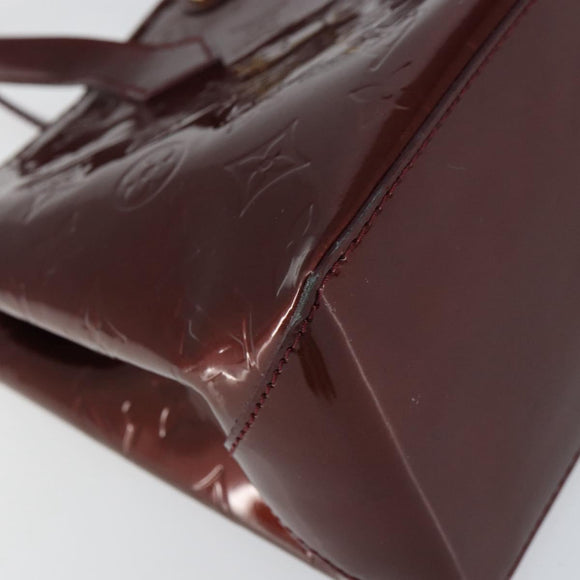 LOUIS VUITTON Monogram Vernis Wilshire PM Bag Rouge Favist M91644 Auth ep12115