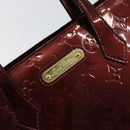 LOUIS VUITTON Monogram Vernis Wilshire PM Bag Rouge Favist M91644 Auth ep12115-17