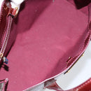 LOUIS VUITTON Monogram Vernis Wilshire PM Bag Rouge Favist M91644 Auth ep12115-10