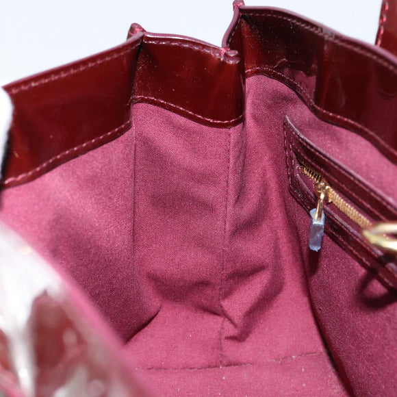 LOUIS VUITTON Monogram Vernis Wilshire PM Bag Rouge Favist M91644 Auth ep12115