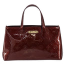 LOUIS VUITTON Monogram Vernis Wilshire PM Bag Rouge Favist M91644 Auth ep12115-13