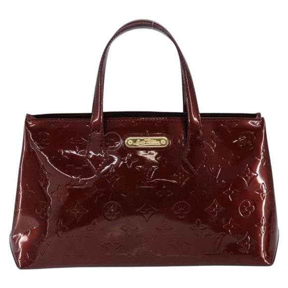 LOUIS VUITTON Monogram Vernis Wilshire PM Bag Rouge Favist M91644 Auth ep12115