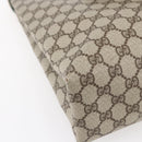 GUCCI GG Supreme Web Sherry Line Tote Bag PVC Beige 39 02 091 Auth ep12117-16