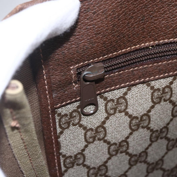 GUCCI GG Supreme Web Sherry Line Tote Bag PVC Beige 39 02 091 Auth ep12117