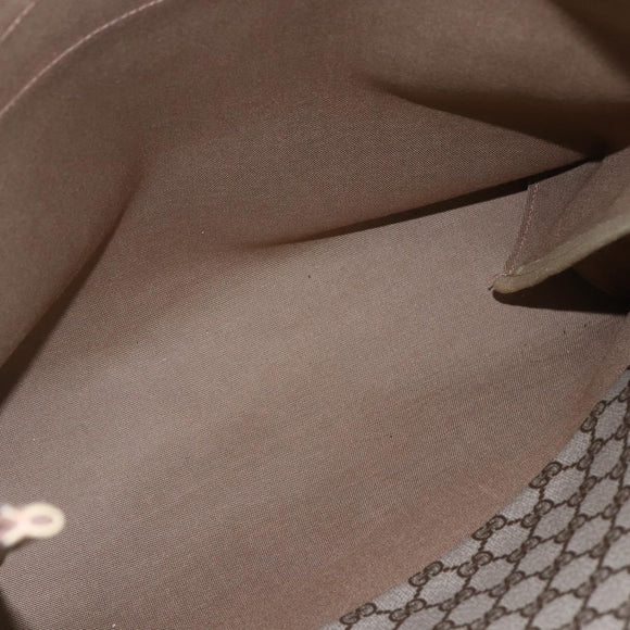 GUCCI GG Supreme Web Sherry Line Tote Bag PVC Beige 39 02 091 Auth ep12117