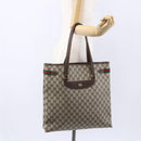 GUCCI GG Supreme Web Sherry Line Tote Bag PVC Beige 39 02 091 Auth ep12117-22