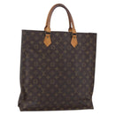 LOUIS VUITTON Monogram Sac Plat Hand Bag M51140 LV Auth ep12119-1