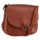 LOUIS VUITTON Epi Saint Cloud GM Shoulder Bag Brown M52193 LV Auth ep12120-1