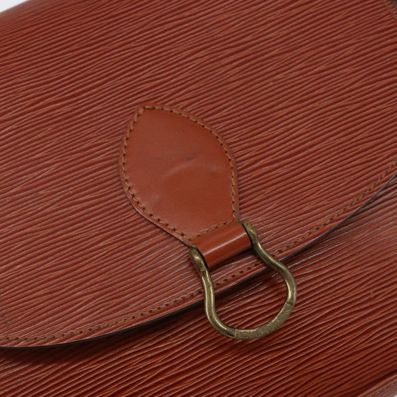 LOUIS VUITTON Epi Saint Cloud GM Shoulder Bag Brown M52193 LV Auth ep12120