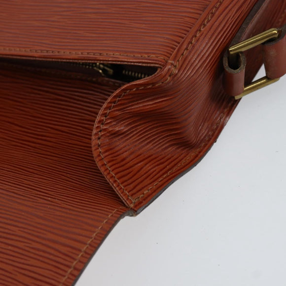LOUIS VUITTON Epi Saint Cloud GM Shoulder Bag Brown M52193 LV Auth ep12120