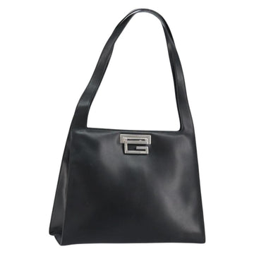 GUCCI Tote Bag Leather Black Silver 001 3033 Auth ep12121