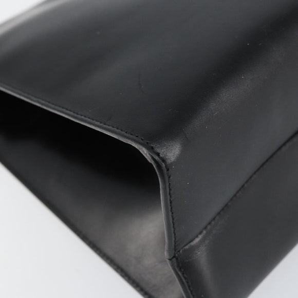 GUCCI Tote Bag Leather Black Silver 001 3033 Auth ep12121