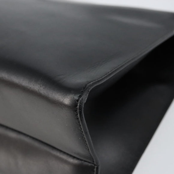 GUCCI Tote Bag Leather Black Silver 001 3033 Auth ep12121