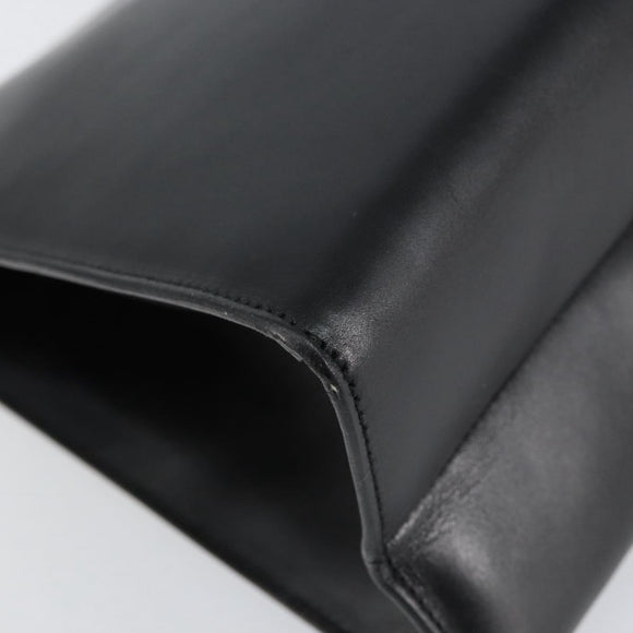 GUCCI Tote Bag Leather Black Silver 001 3033 Auth ep12121