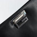 GUCCI Tote Bag Leather Black Silver 001 3033 Auth ep12121-14